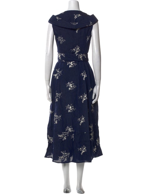 Erdem Linen Long Dress