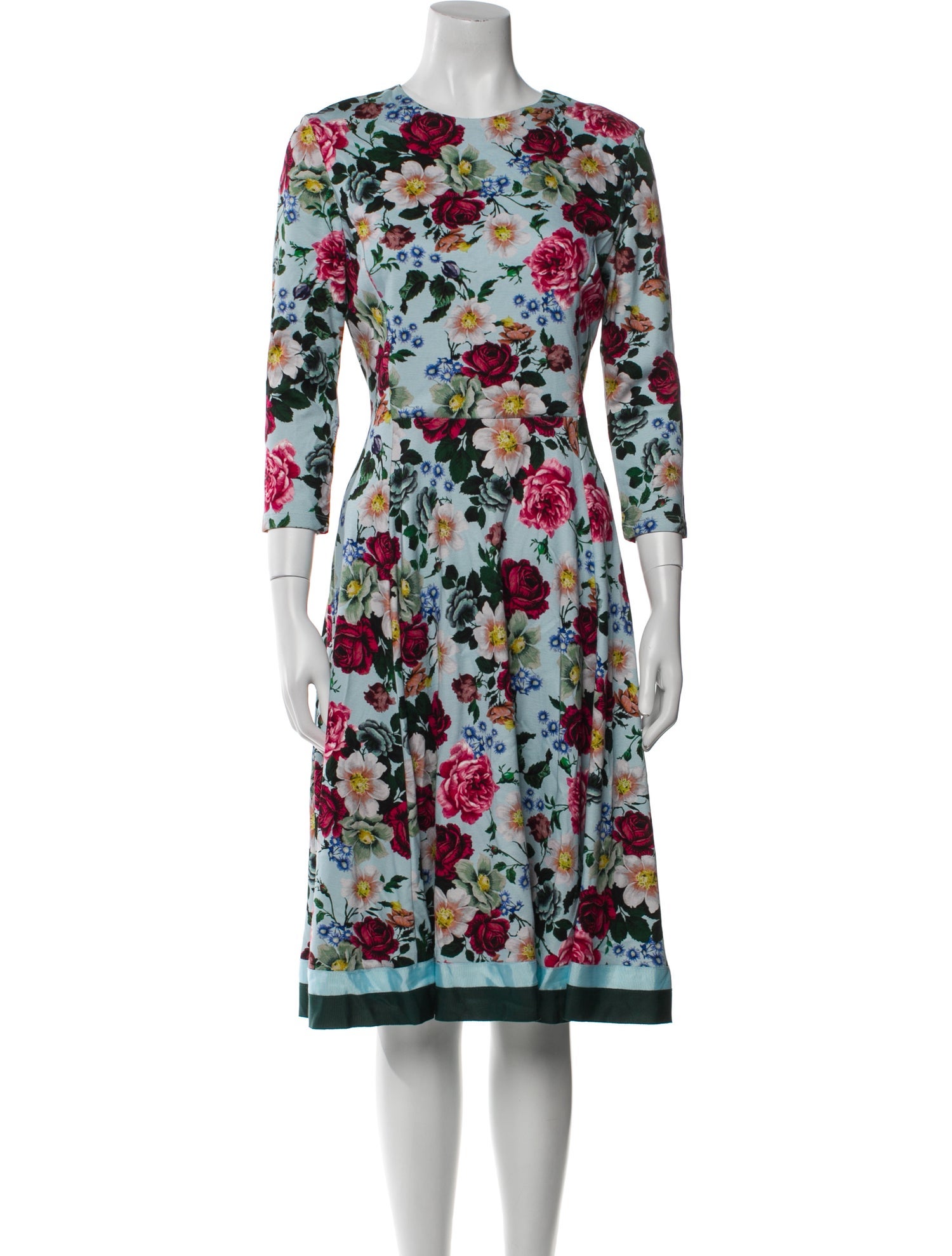 Erdem Floral Print Knee-Length Dress