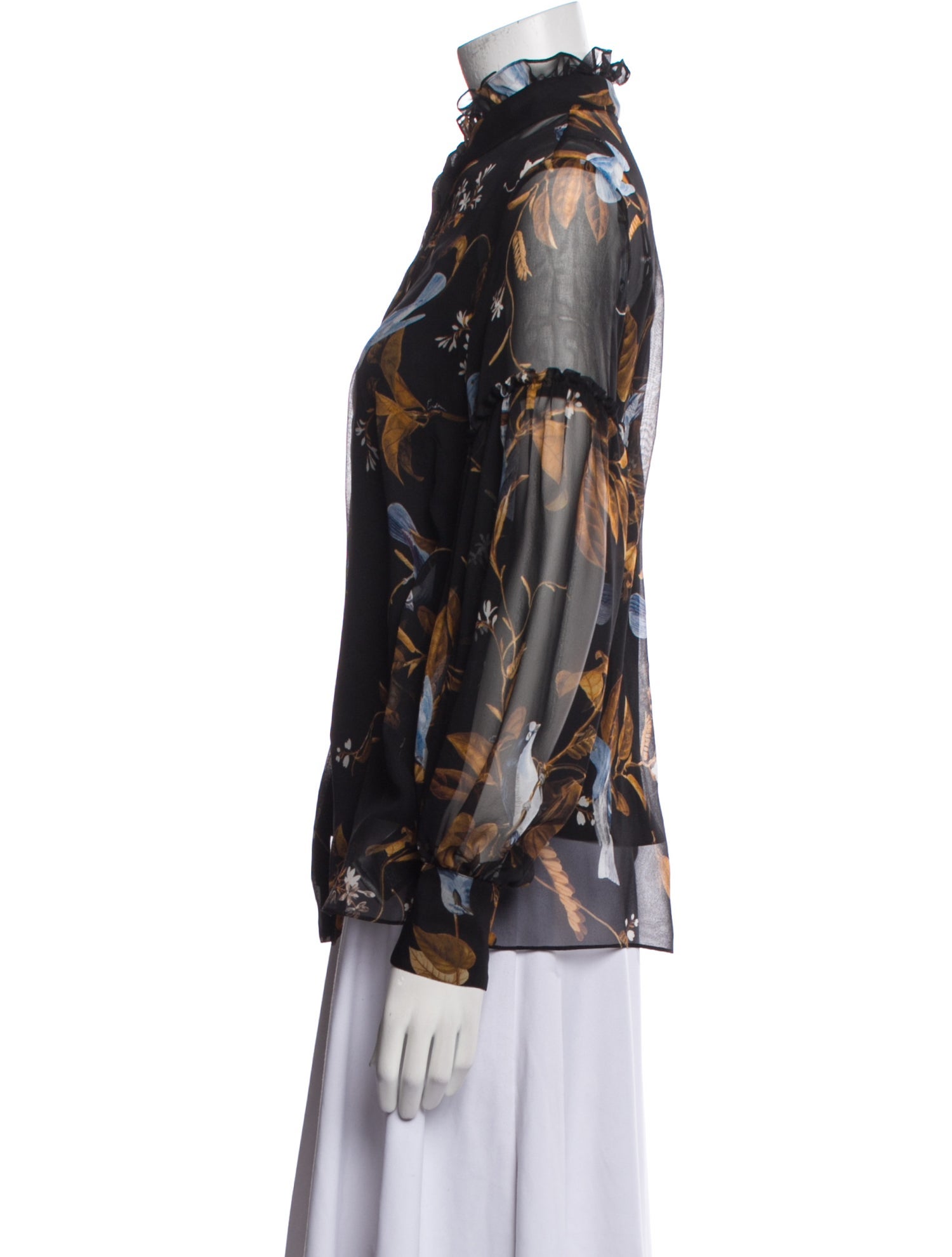 Erdem Silk Printed Blouse