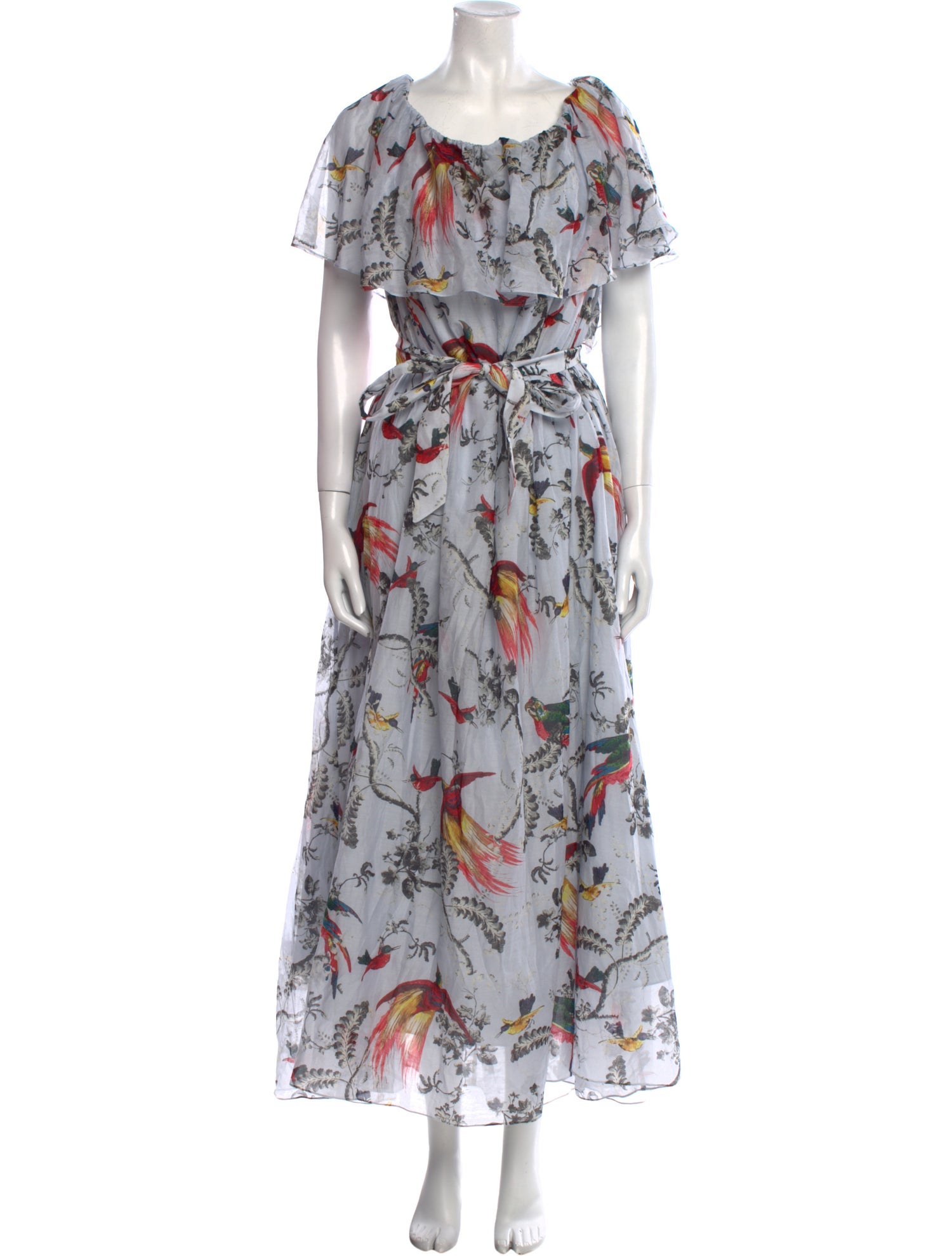 Erdem Floral Print Long Dress
