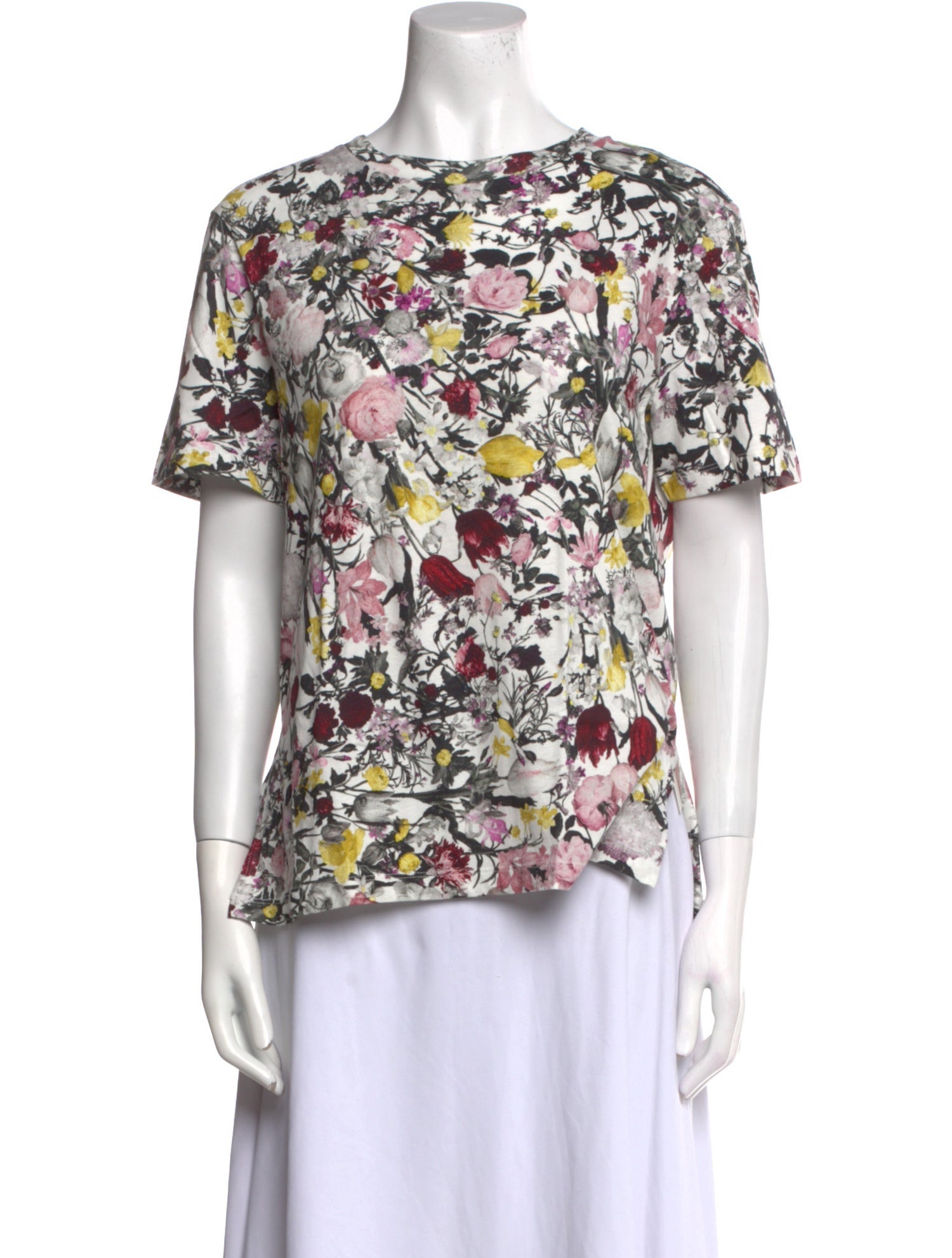 Erdem Floral Print Scoop Neck T-Shirt