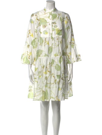 Erdem Floral Print Mini Dress