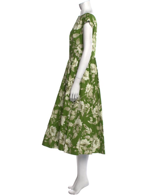 Erdem Floral Print Midi Length Dress