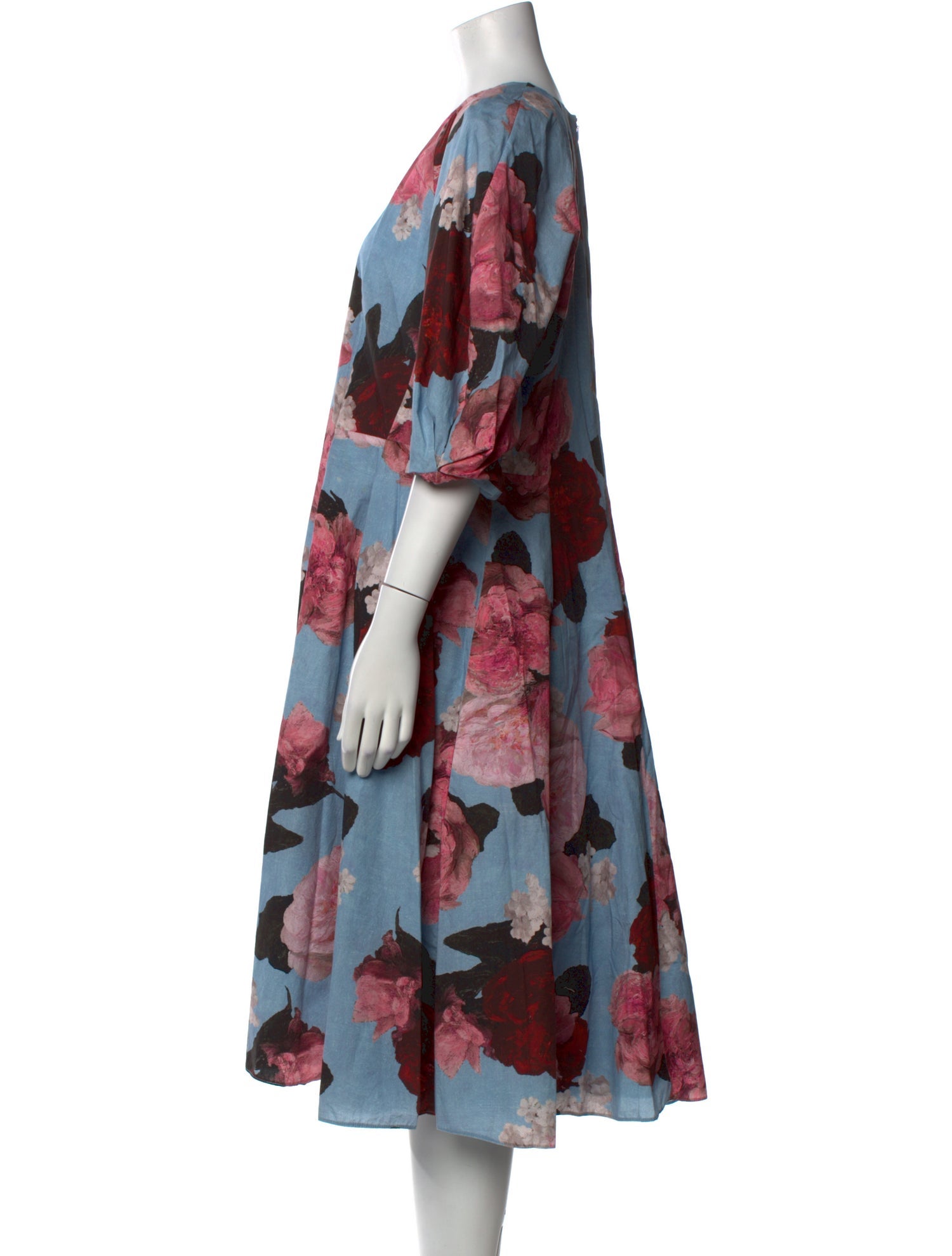 Erdem Floral Print Midi Length Dress