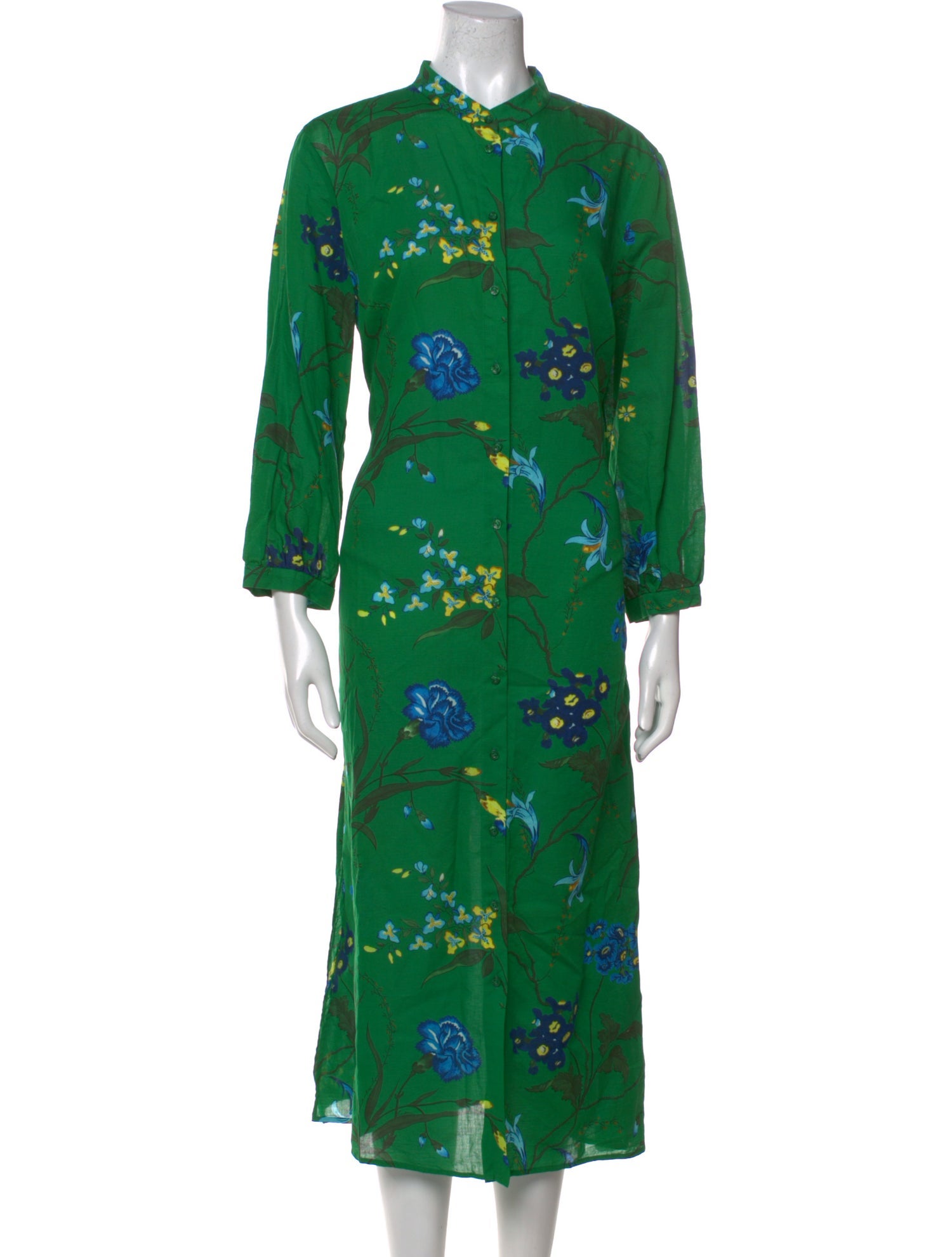 Erdem Floral Print Midi Length Dress