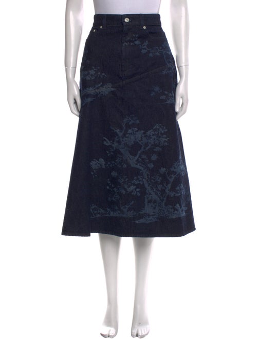 Erdem Floral Print Midi Length Skirt