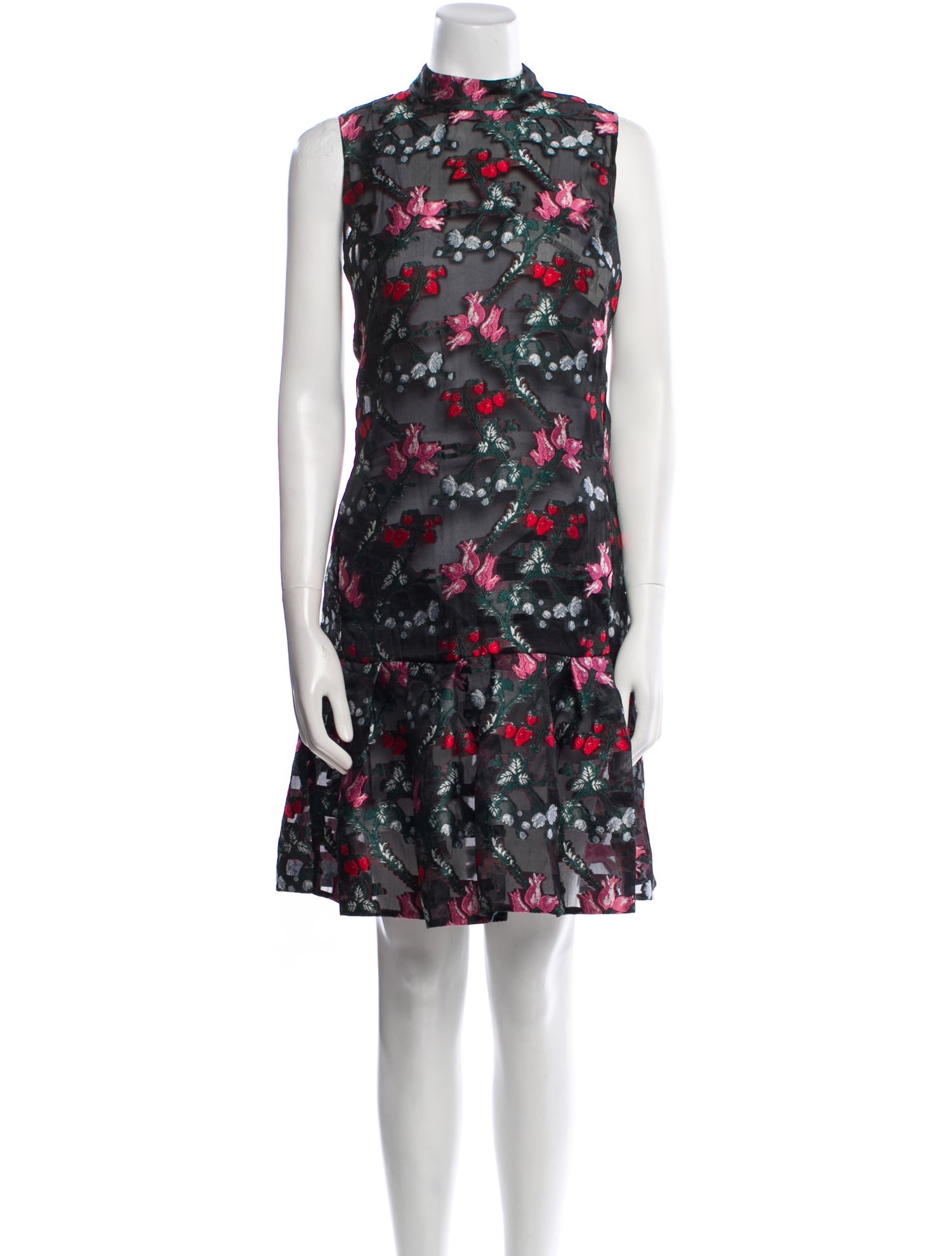 Erdem Floral Print Knee-Length Dress