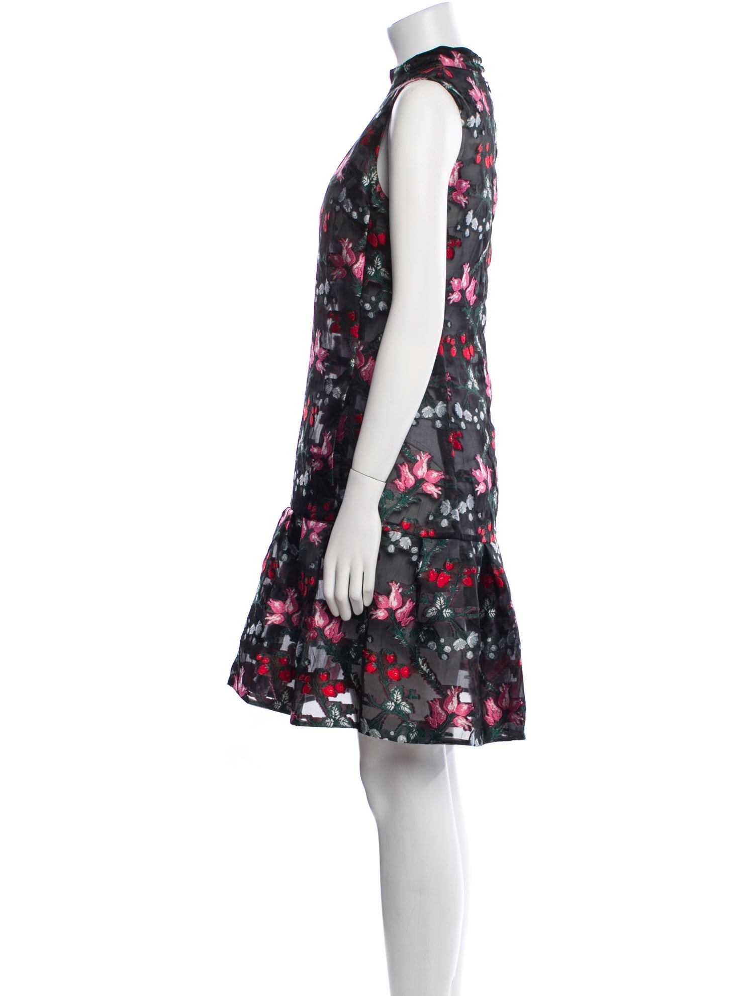 Erdem Floral Print Knee-Length Dress