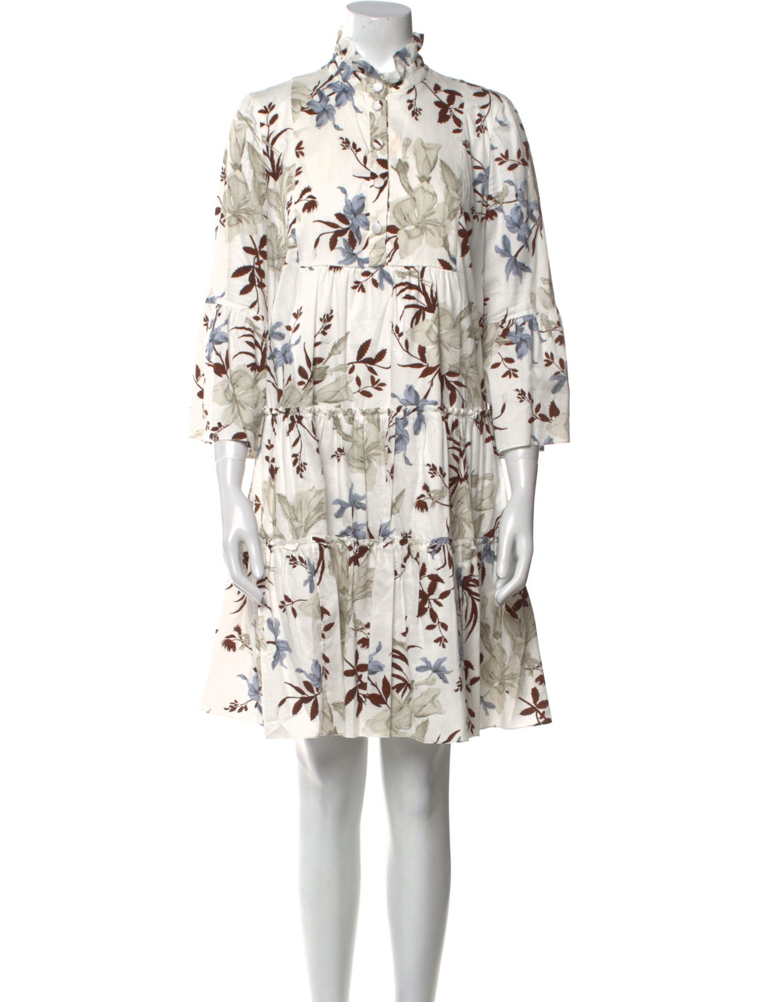 Erdem Floral Print Mini Dress