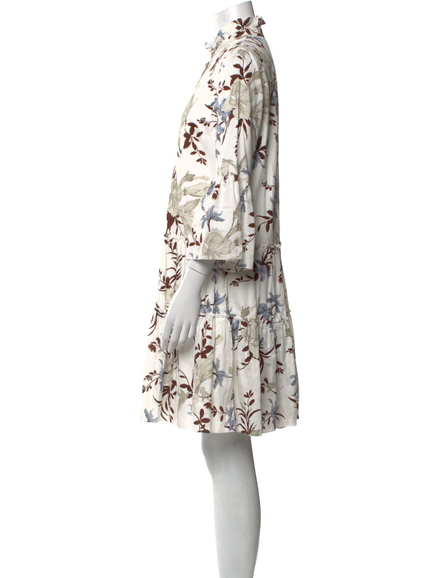 Erdem Floral Print Mini Dress