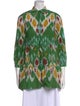 Erdem Printed Three-Quarter Sleeve Tunic