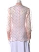 Erdem Silk Polka Dot Print Button-Up Top