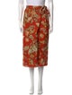 Erdem Floral Print Midi Length Skirt