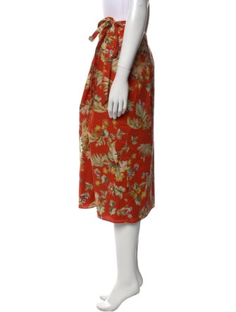 Erdem Floral Print Midi Length Skirt