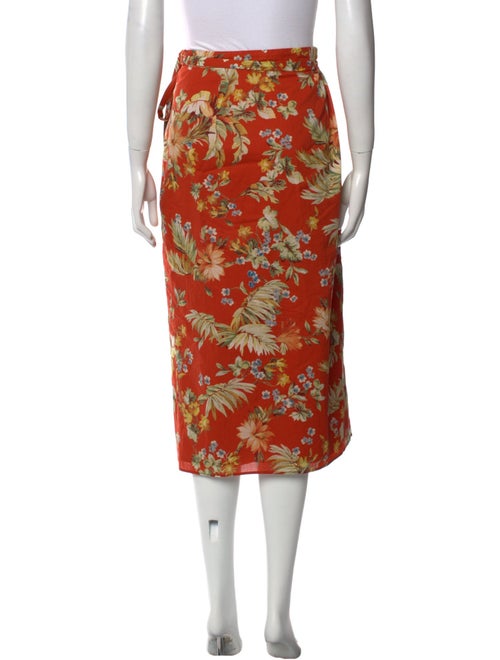 Erdem Floral Print Midi Length Skirt