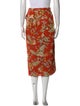 Erdem Floral Print Midi Length Skirt