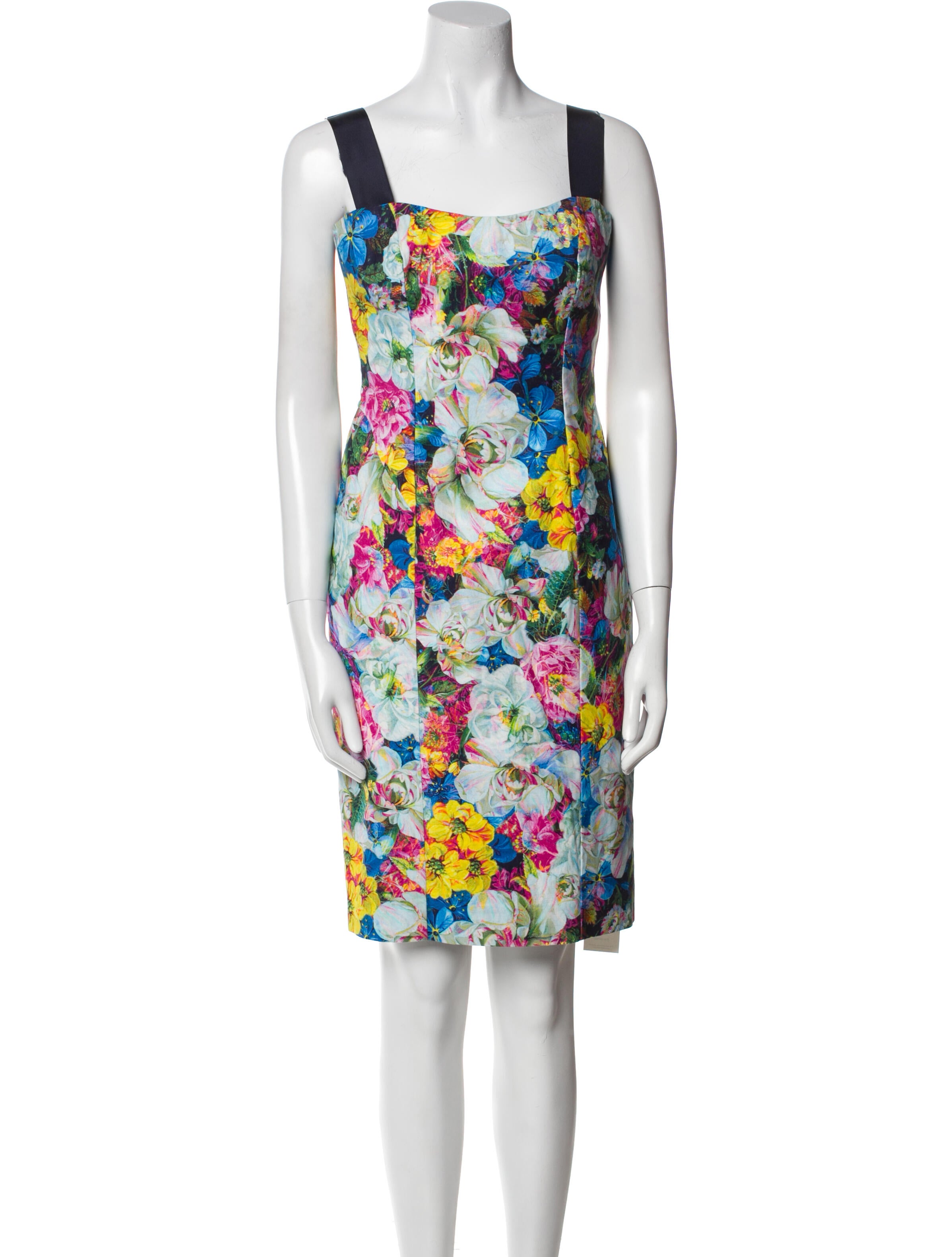 Erdem Floral Print Knee-Length Dress