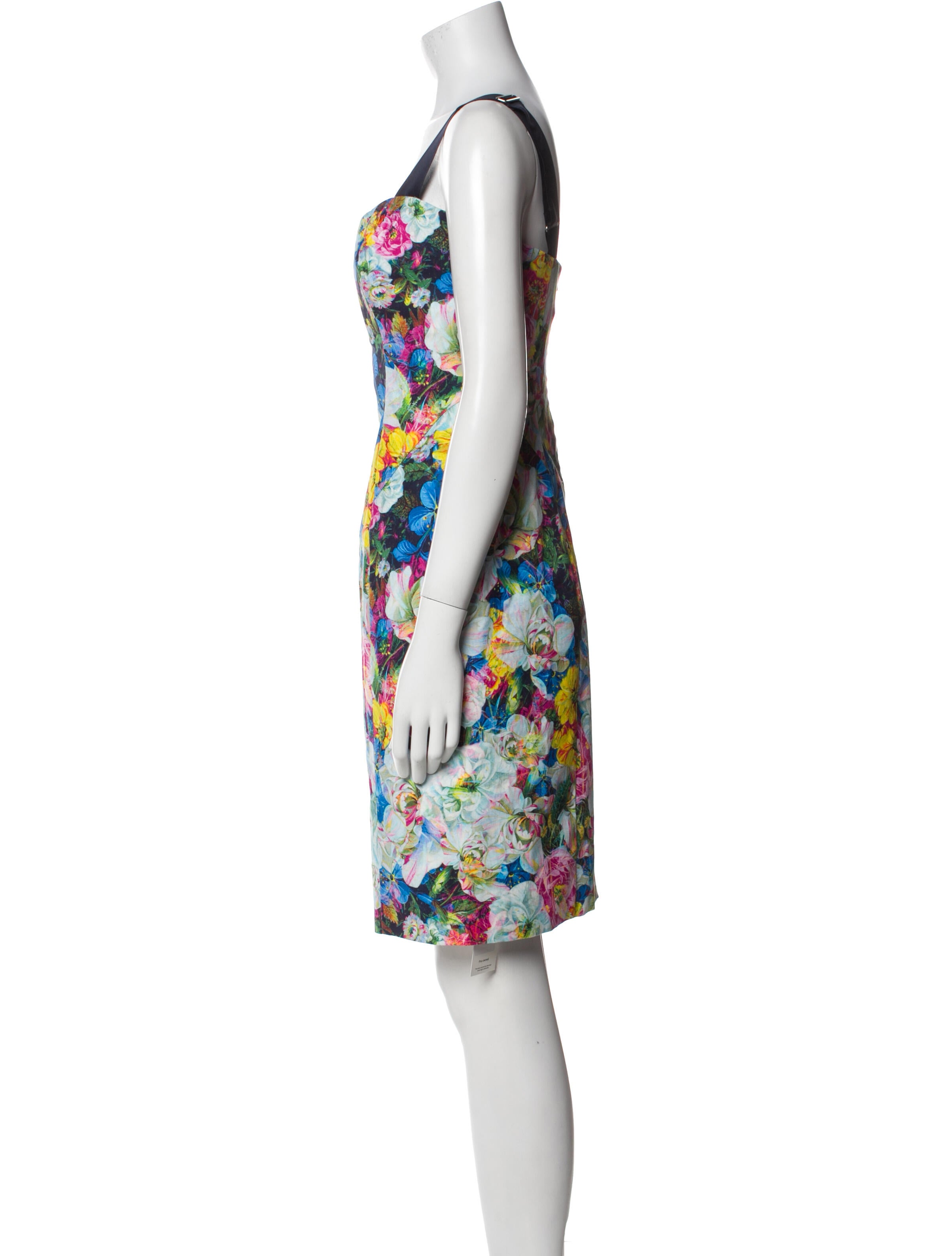 Erdem Floral Print Knee-Length Dress