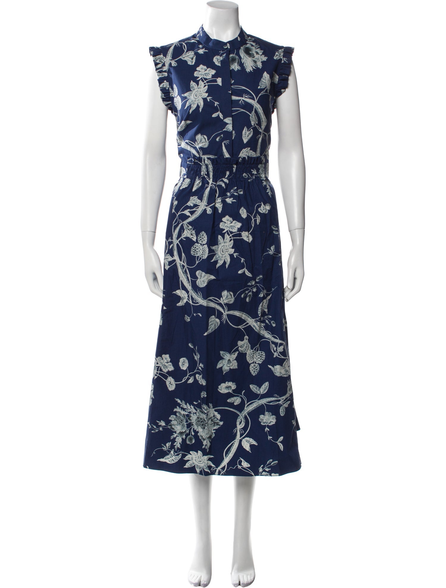 Erdem Floral Print Long Dress