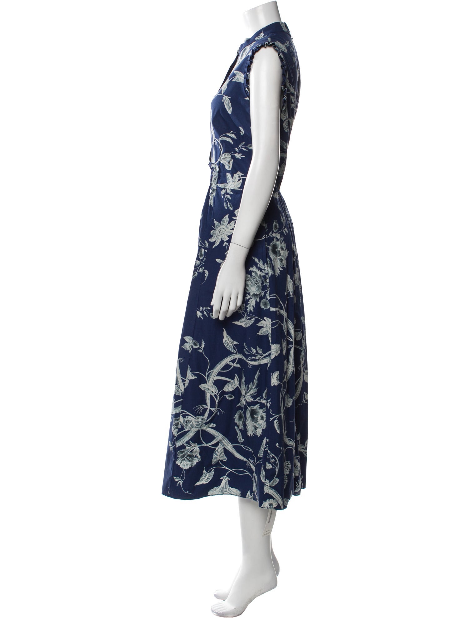 Erdem Floral Print Long Dress