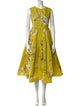 Erdem Floral Print Midi Length Dress