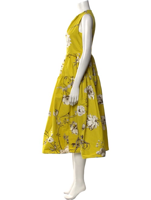 Erdem Floral Print Midi Length Dress