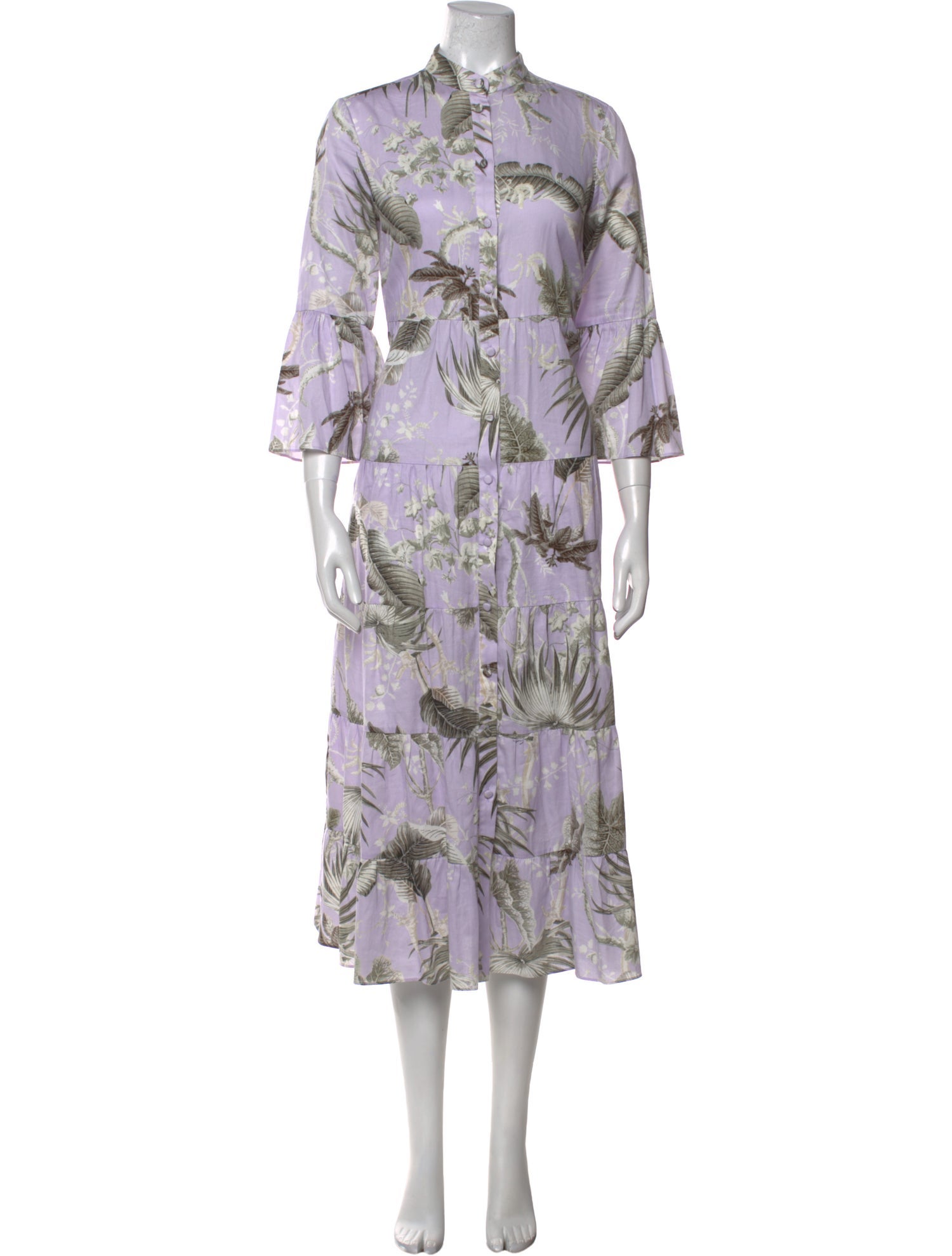 Erdem Floral Print Long Dress