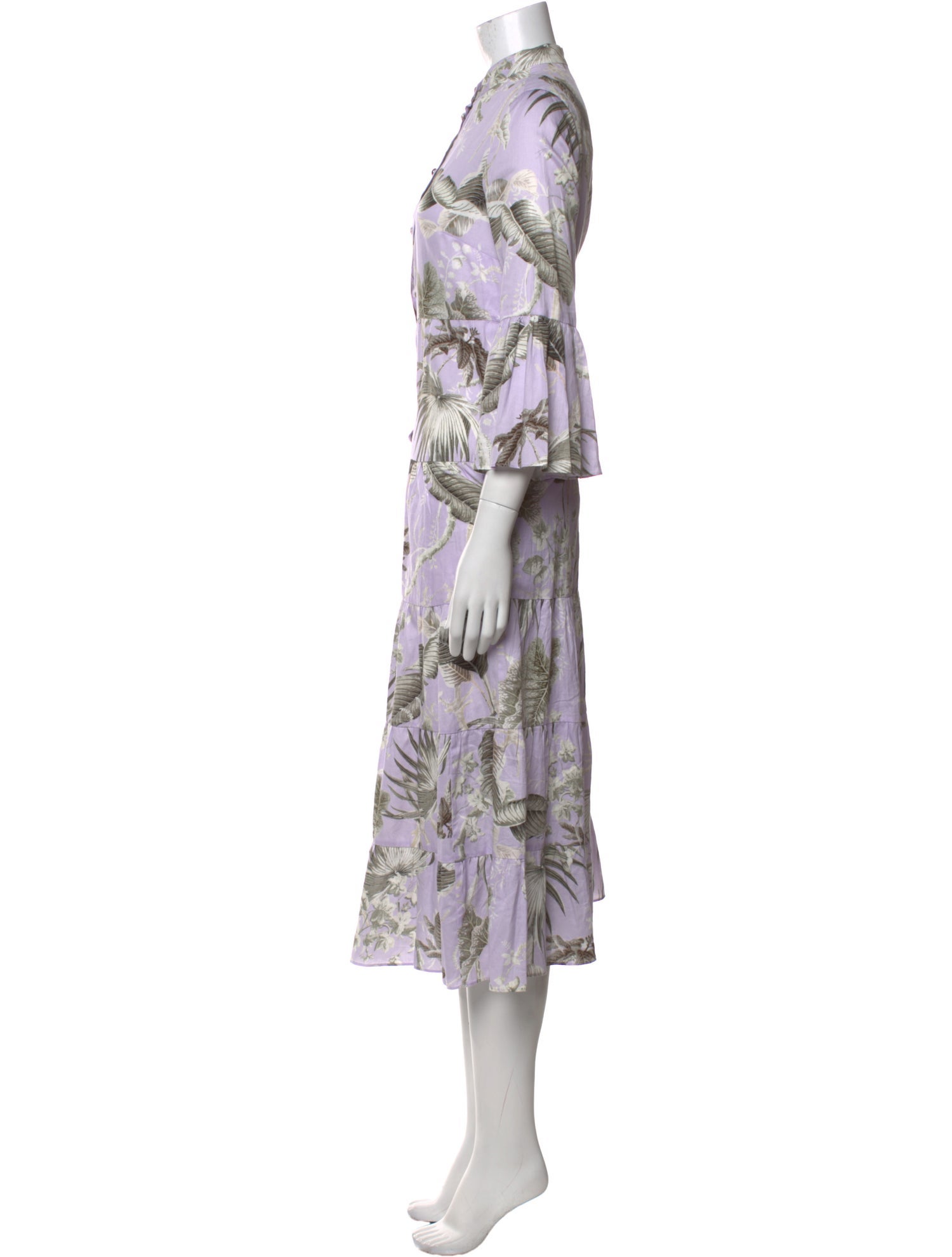 Erdem Floral Print Long Dress