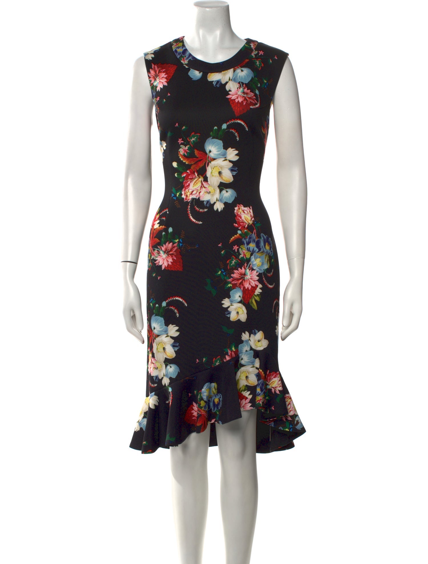 Erdem Floral Print Midi Length Dress