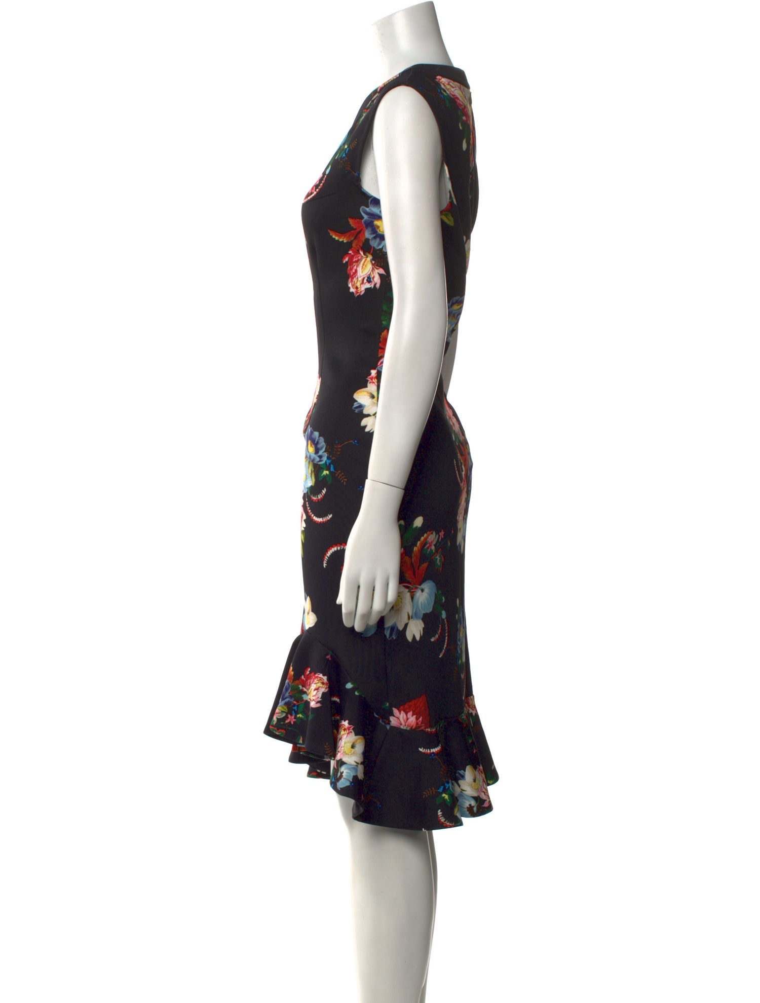 Erdem Floral Print Midi Length Dress