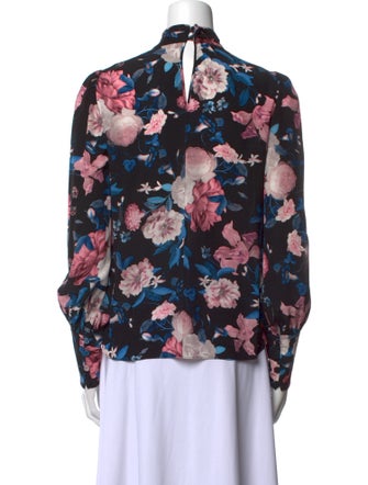 Erdem Silk Floral Print Blouse
