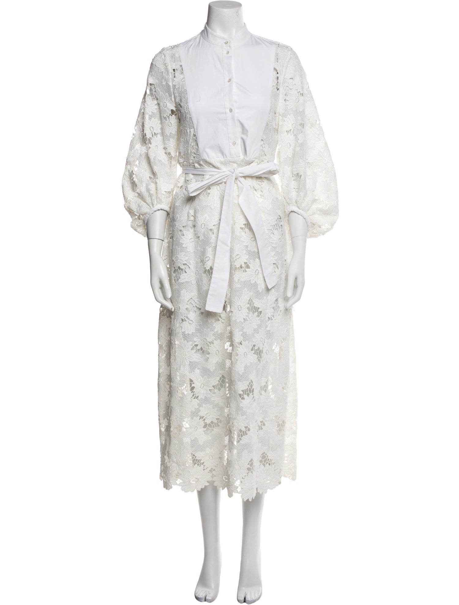 Erdem Lace Pattern Long Dress