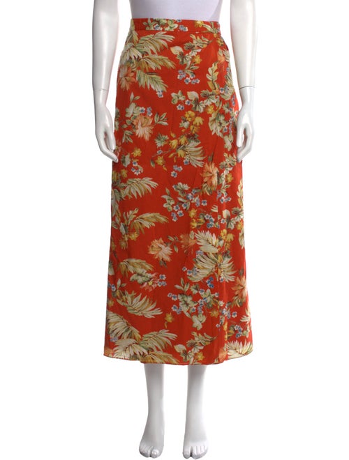 Erdem Floral Print Midi Length Skirt