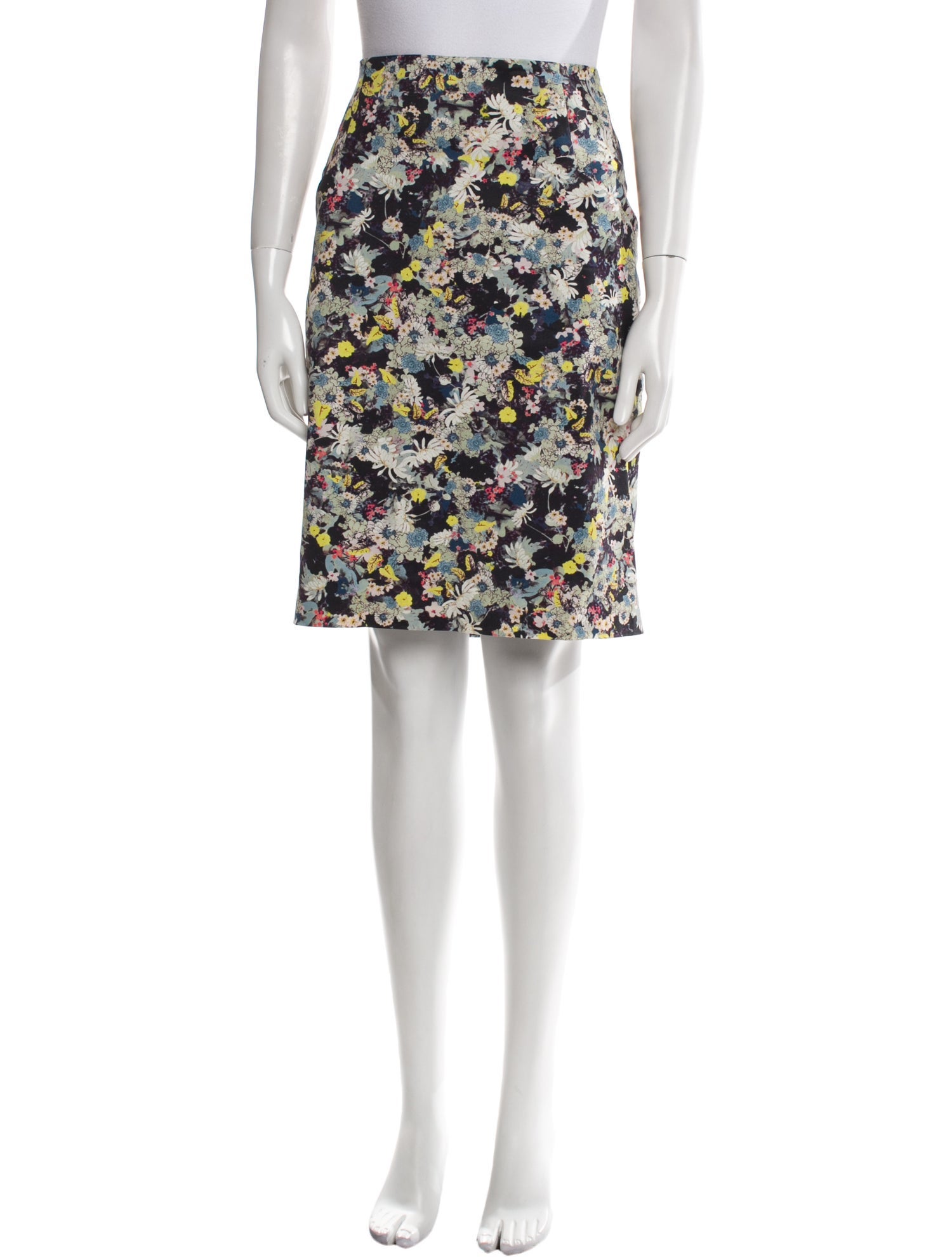 Erdem Floral Print Knee-Length Skirt