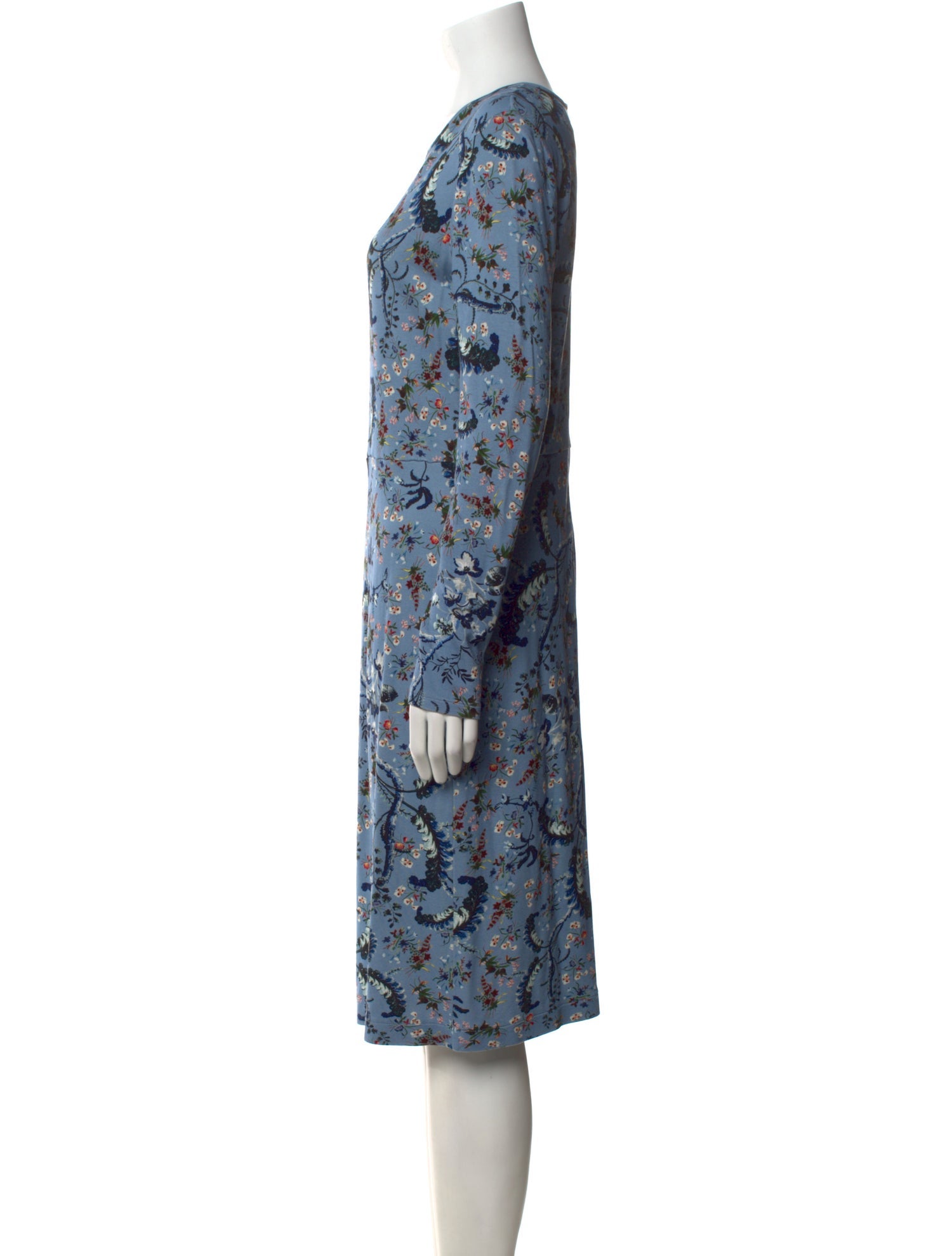 Erdem Floral Print Midi Length Dress