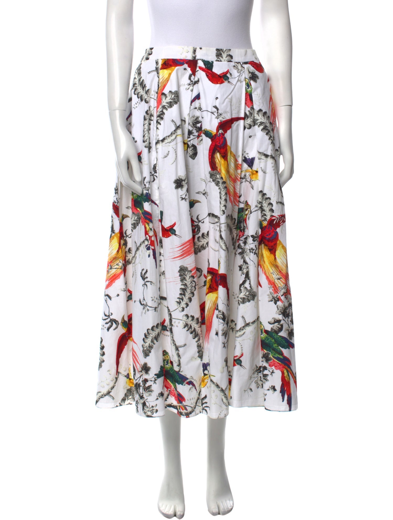Erdem Floral Print Midi Length Skirt
