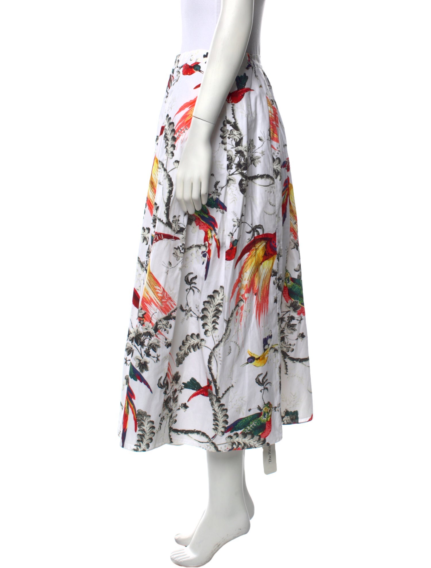 Erdem Floral Print Midi Length Skirt