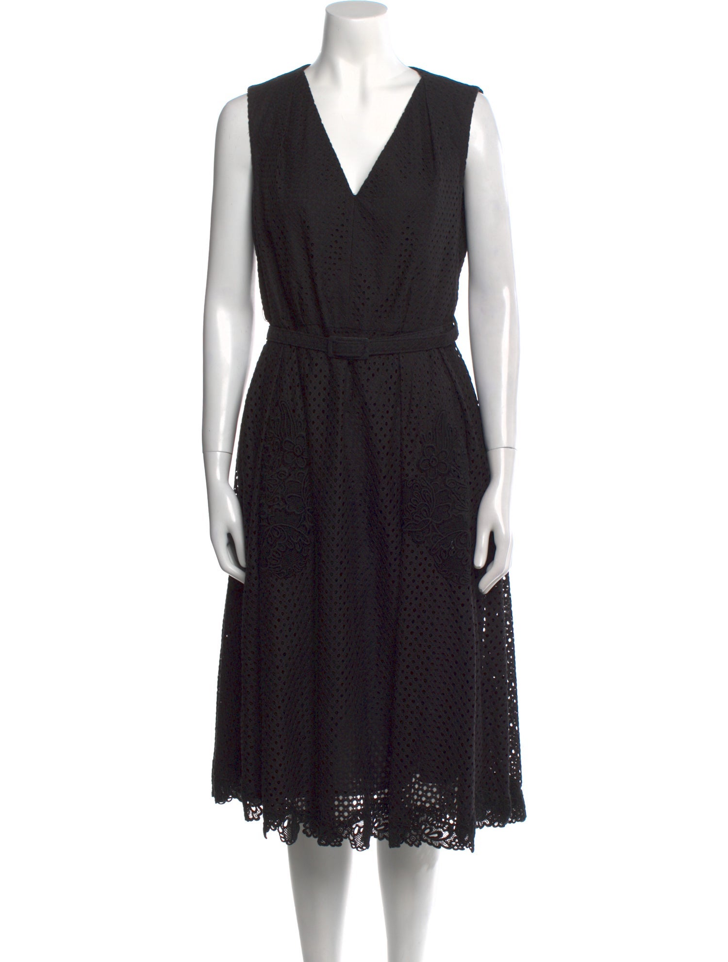 Erdem V-Neck Midi Length Dress