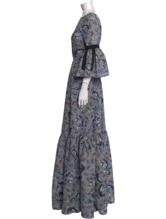 Erdem Floral Print Long Dress