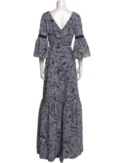 Erdem Floral Print Long Dress