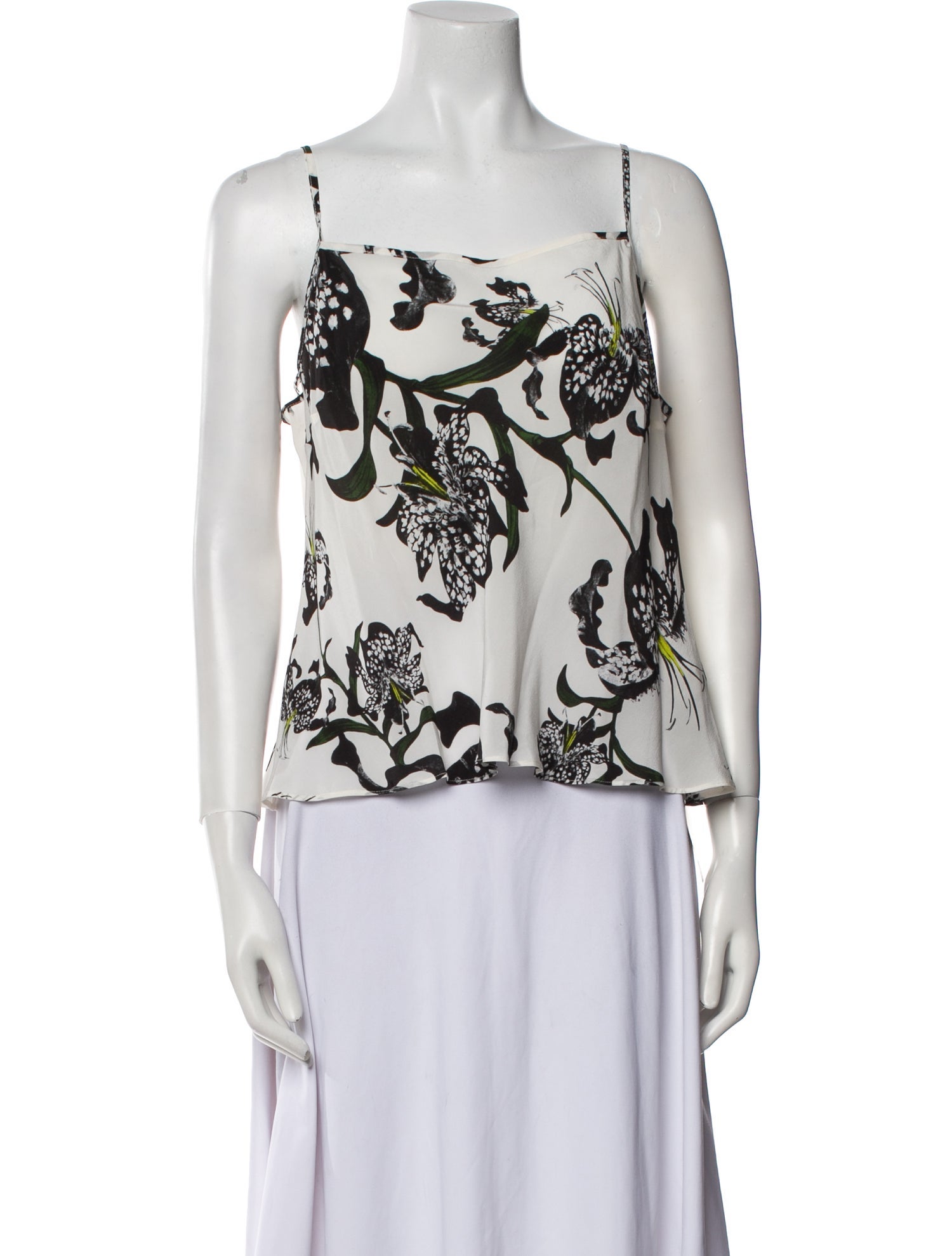 Erdem Silk Floral Print Top