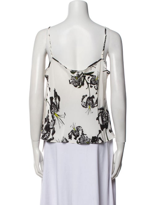 Erdem Silk Floral Print Top