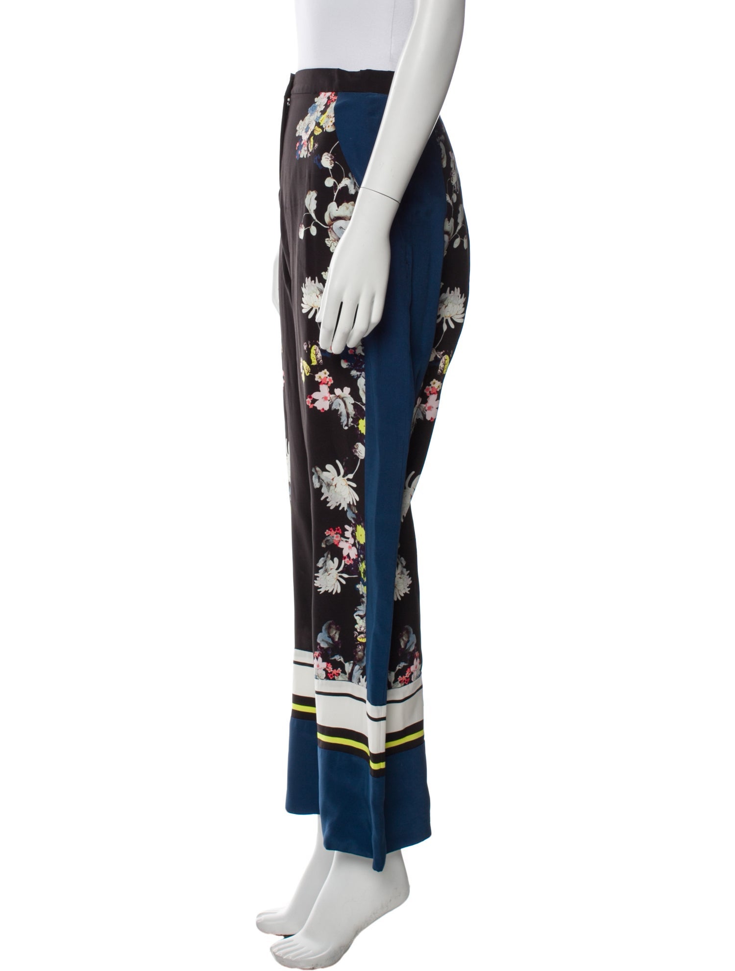Erdem Floral Print Straight Leg Pants