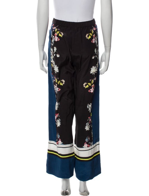 Erdem Floral Print Straight Leg Pants