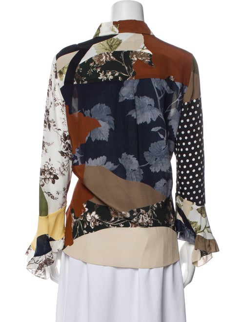 Erdem Silk Floral Print Blouse