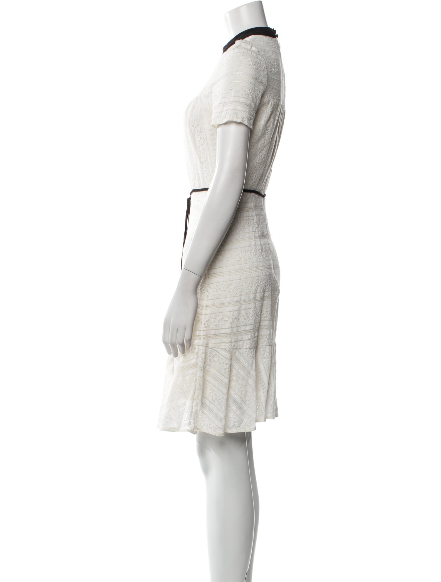 Erdem Mock Neck Mini Dress