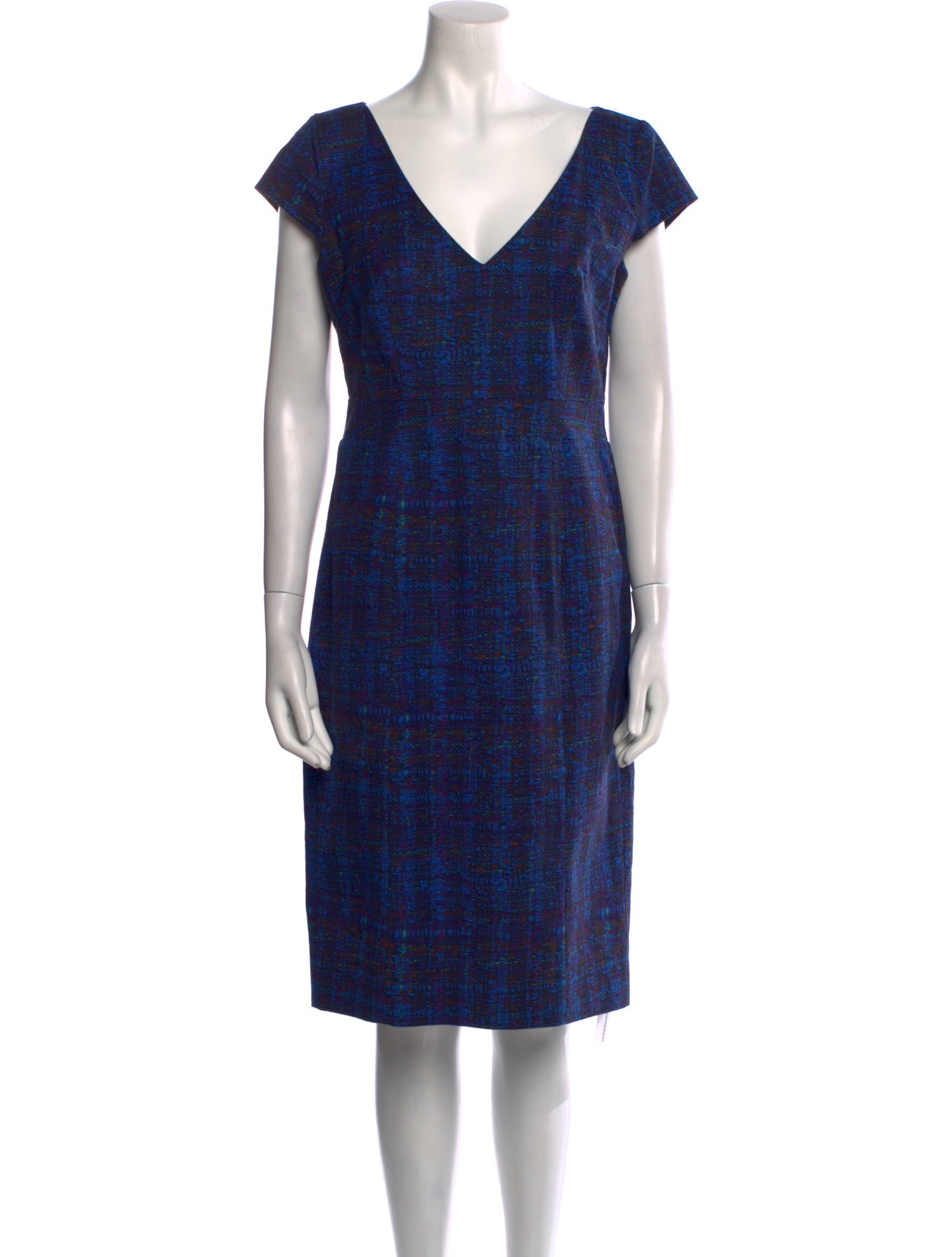 Erdem Plaid Print Knee-Length Dress