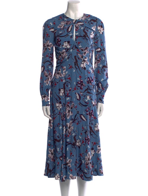 Erdem Floral Print Midi Length Dress