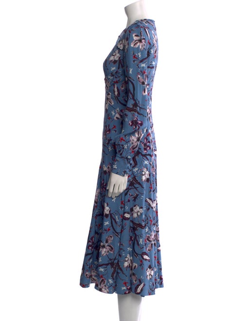 Erdem Floral Print Midi Length Dress