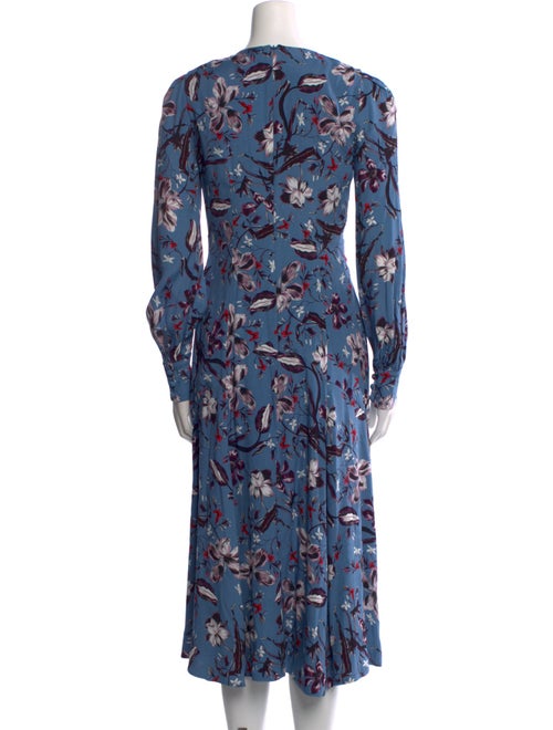 Erdem Floral Print Midi Length Dress